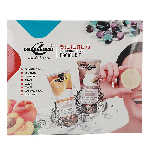 Christine Whitening Glow Facial Kit Skin Care Range