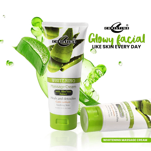 Christine Whitening Massage Cream With Aloe Vera Extract